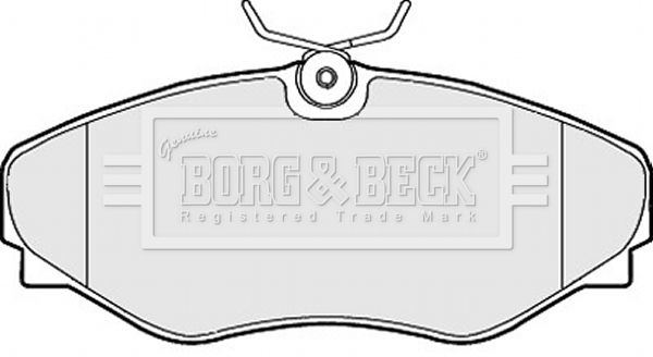 BORG & BECK Комплект тормозных колодок, дисковый тормоз BBP2150